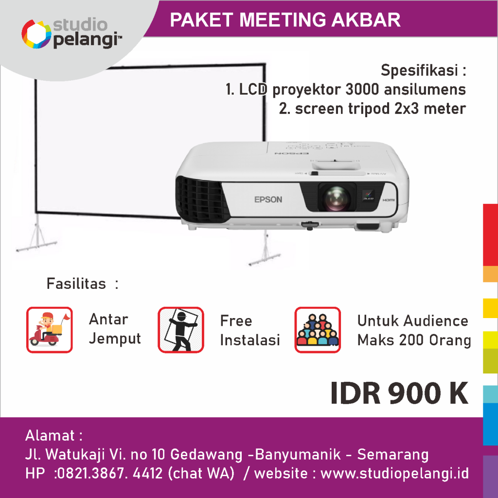 paket meeting akbar sewa proyektor semarang