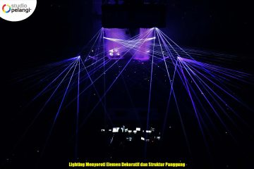 Lighting Menyoroti Elemen Dekoratif dan Struktur Panggung