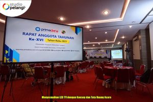 Menyesuaikan LED TV dengan Konsep dan Tata Ruang Acara