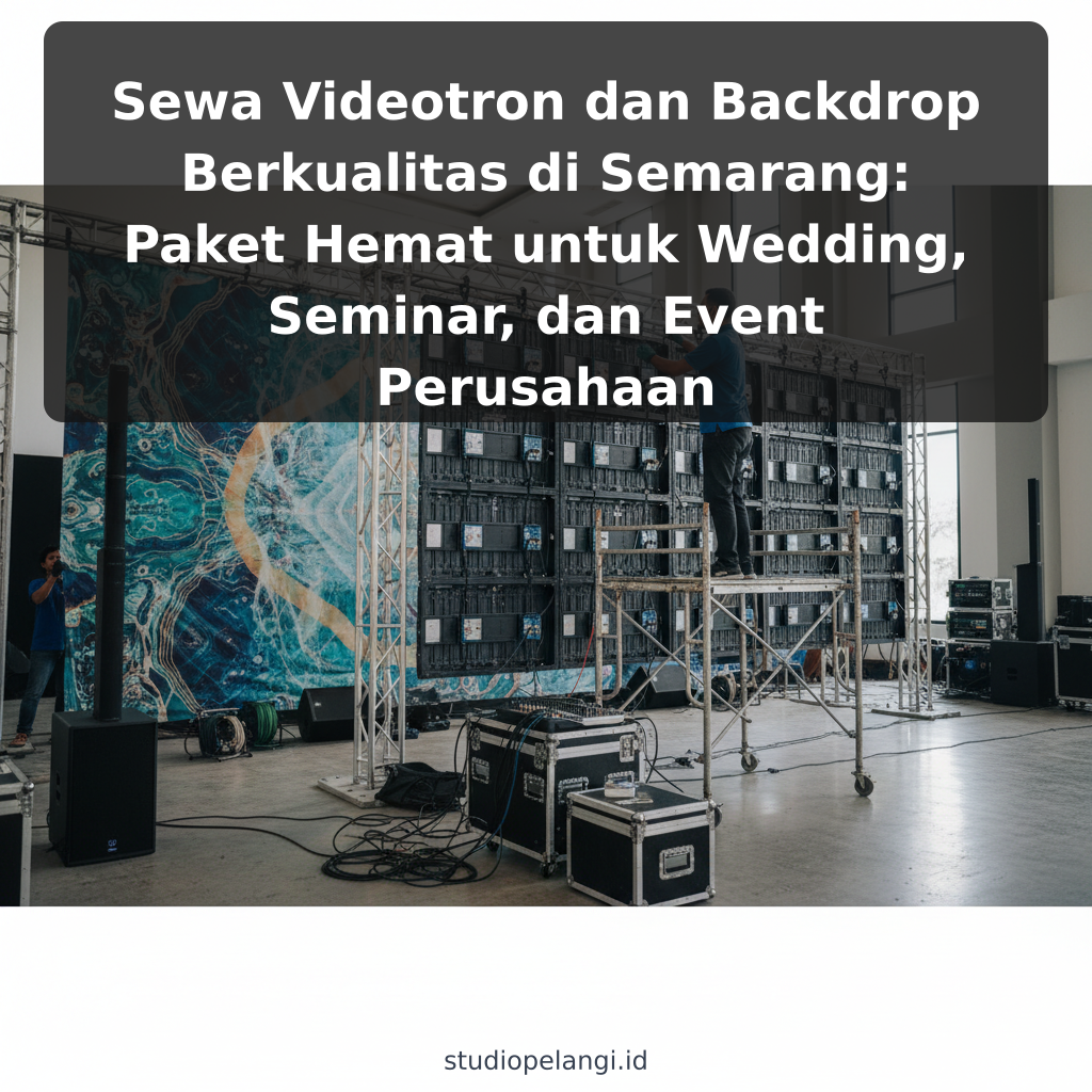 Sewa Videotron dan Backdrop Berkualitas di Semarang: Paket Hemat untuk Wedding, Seminar, dan Event Perusahaan - ilustrasi