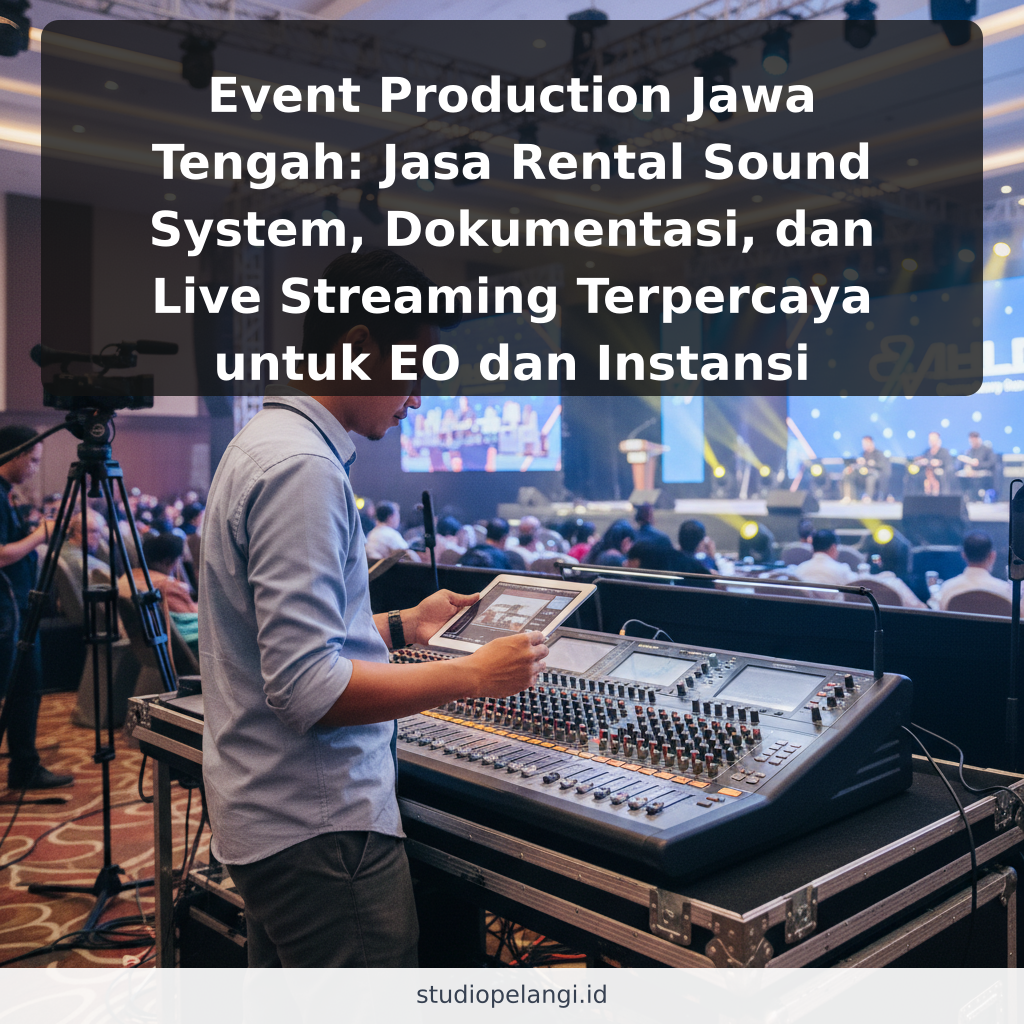 Event Production Jawa Tengah: Jasa Rental Sound System, Dokumentasi, dan Live Streaming Terpercaya untuk EO dan Instansi - ilustrasi