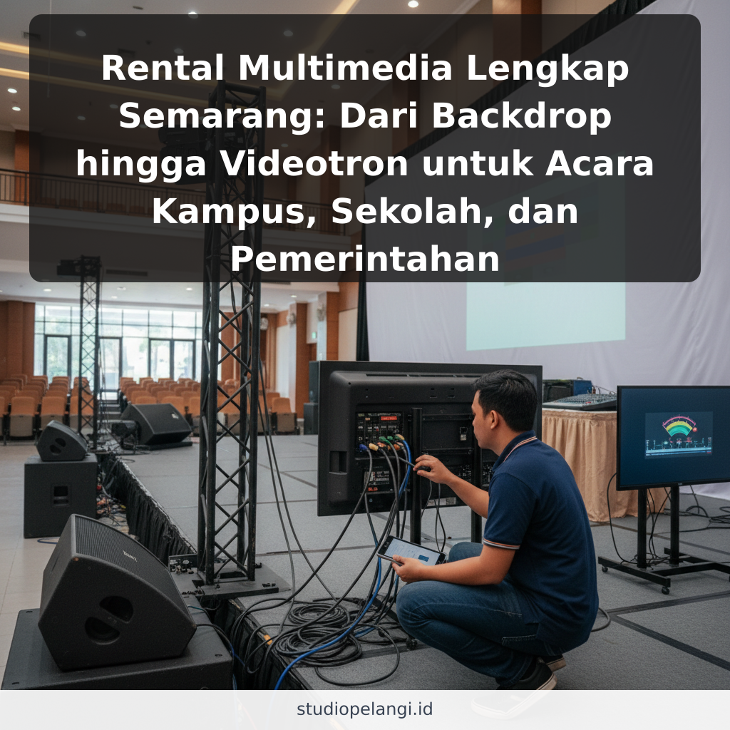 Rental Multimedia Lengkap Semarang: Dari Backdrop hingga Videotron untuk Acara Kampus, Sekolah, dan Pemerintahan