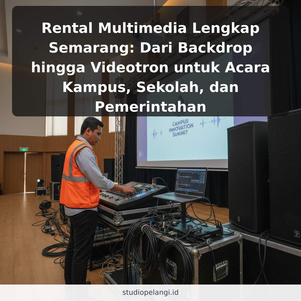 Rental Multimedia Lengkap Semarang: Dari Backdrop hingga Videotron untuk Acara Kampus, Sekolah, dan Pemerintahan - ilustrasi
