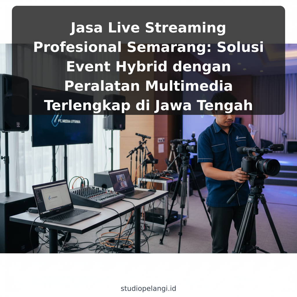 Jasa Live Streaming Profesional Semarang: Solusi Event Hybrid dengan Peralatan Multimedia Terlengkap di Jawa Tengah