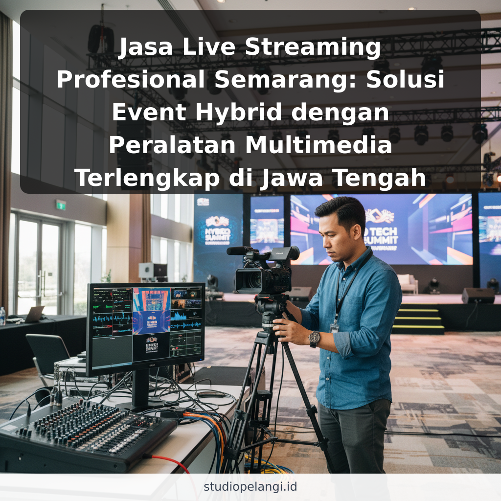 Jasa Live Streaming Profesional Semarang: Solusi Event Hybrid dengan Peralatan Multimedia Terlengkap di Jawa Tengah - ilustrasi