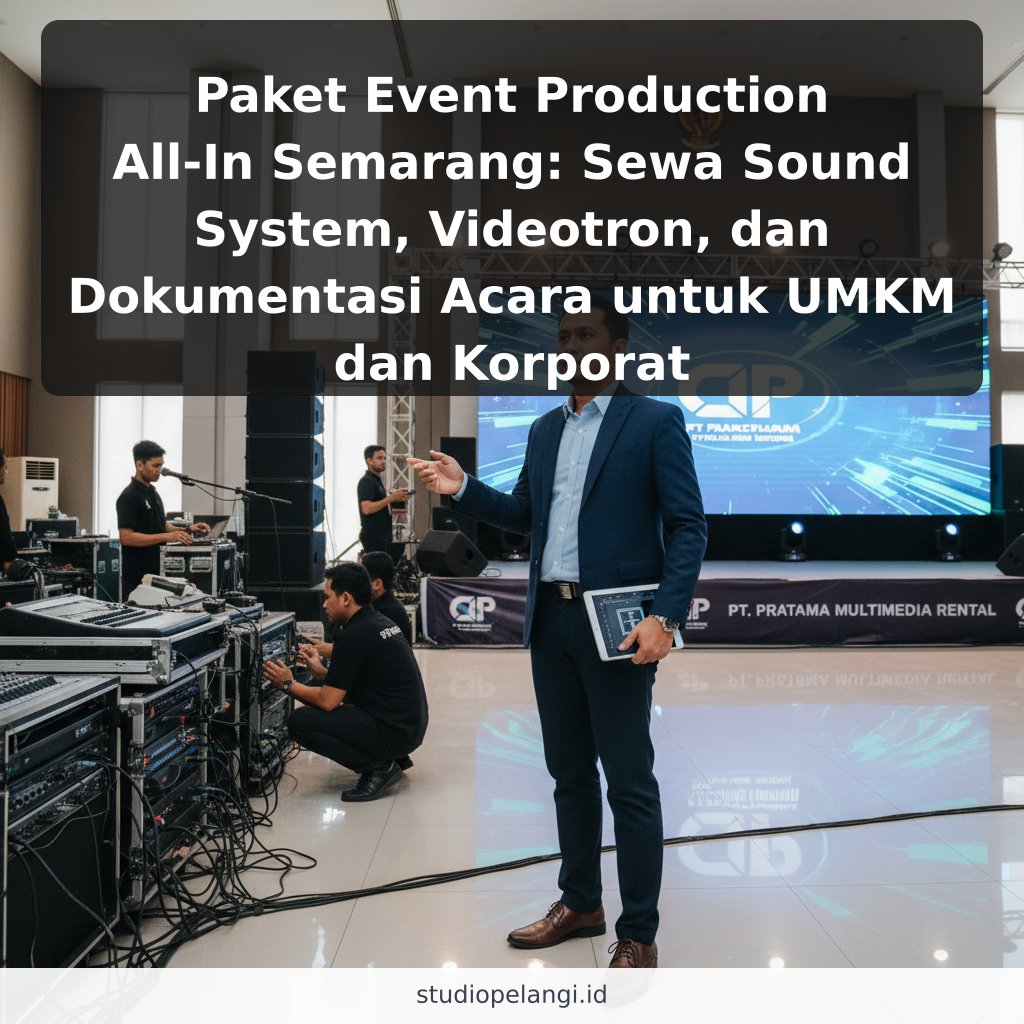 Paket Event Production All-In Semarang: Sewa Sound System, Videotron, dan Dokumentasi Acara untuk UMKM dan Korporat