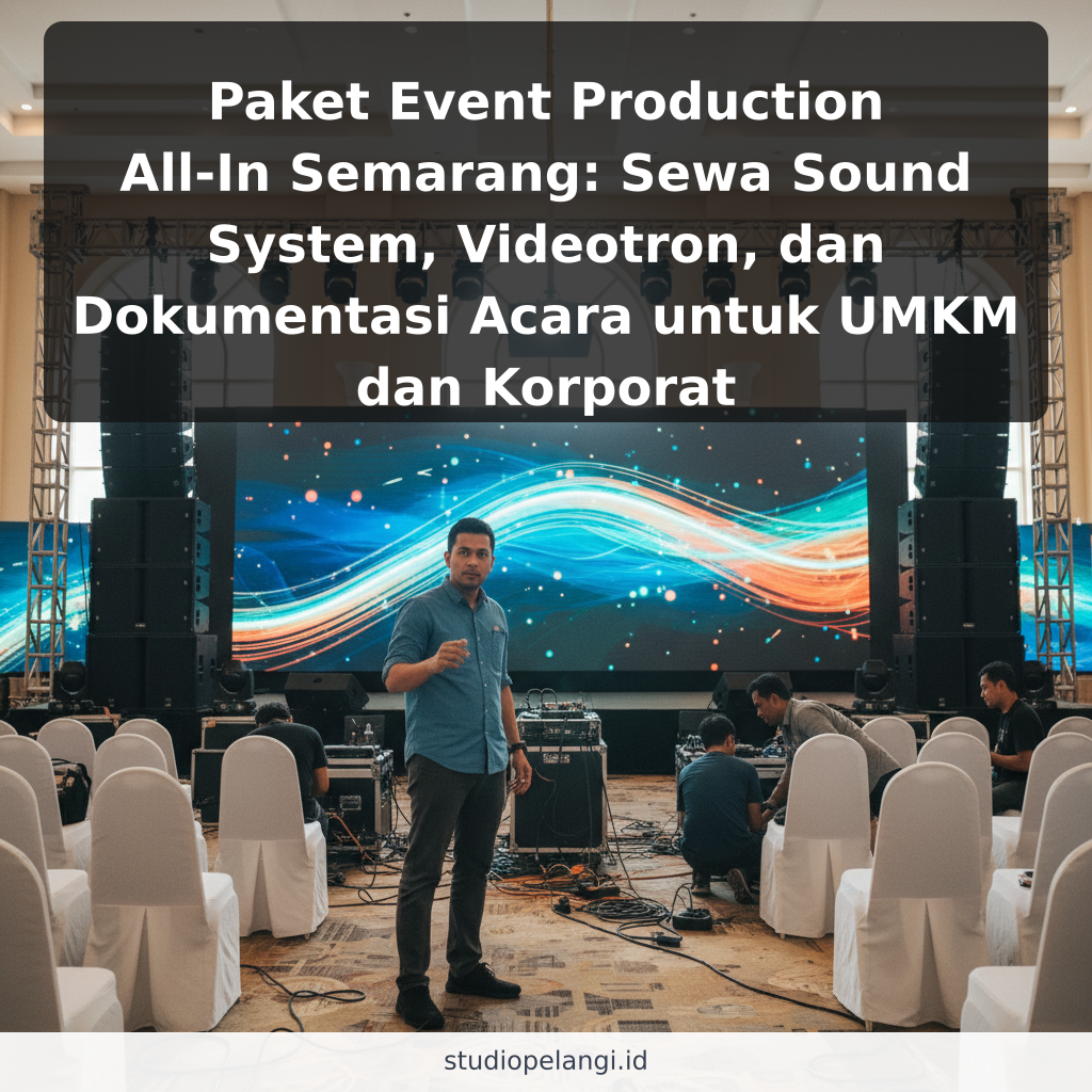 Paket Event Production All-In Semarang: Sewa Sound System, Videotron, dan Dokumentasi Acara untuk UMKM dan Korporat - ilustrasi