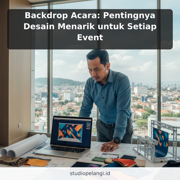 Backdrop Acara: Pentingnya Desain Menarik untuk Setiap Event ilustrasi