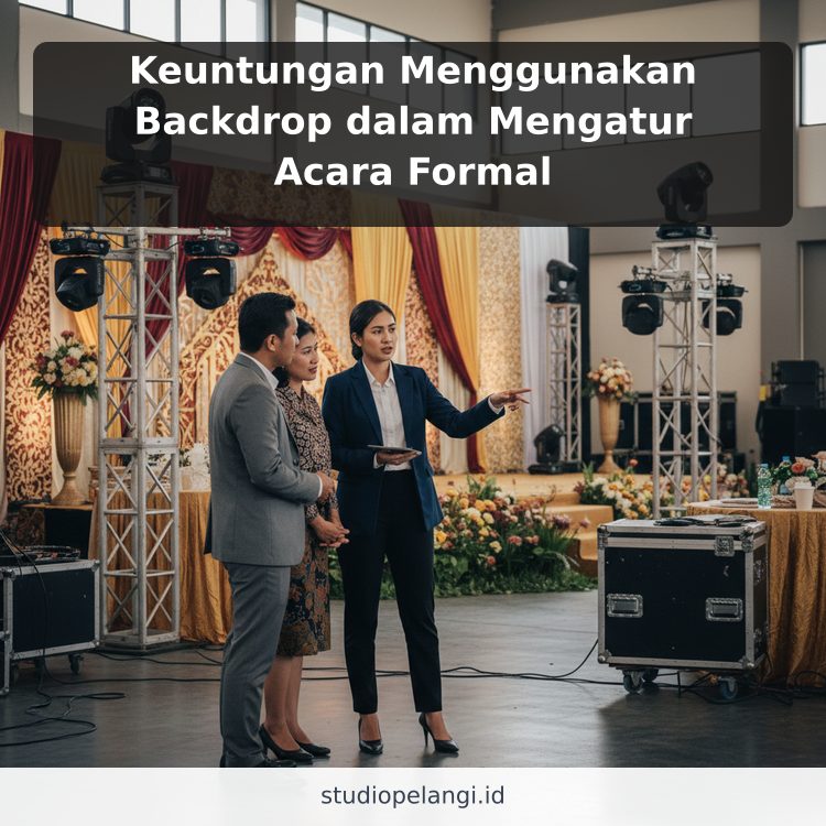 Keuntungan Menggunakan Backdrop dalam Mengatur Acara Formal ilustrasi