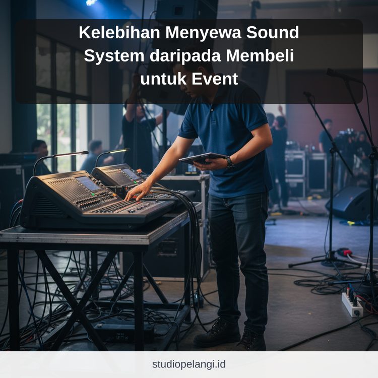 Kelebihan Menyewa Sound System daripada Membeli untuk Event ilustrasi