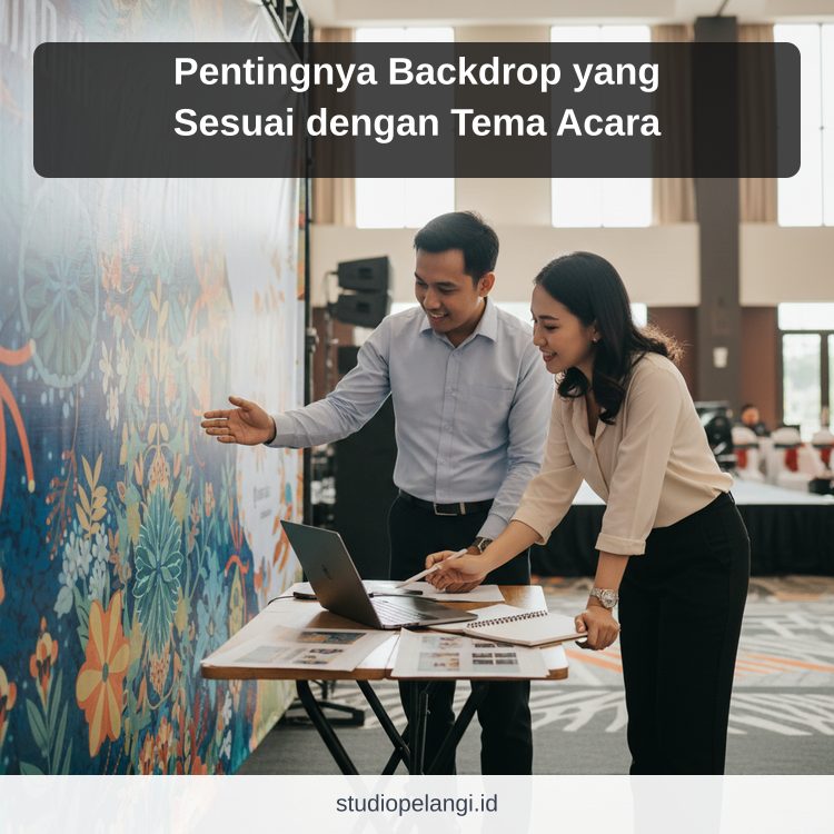 Pentingnya Backdrop yang Sesuai dengan Tema Acara ilustrasi