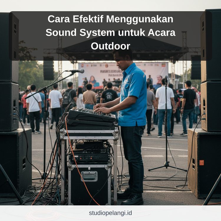 Cara Efektif Menggunakan Sound System untuk Acara Outdoor ilustrasi