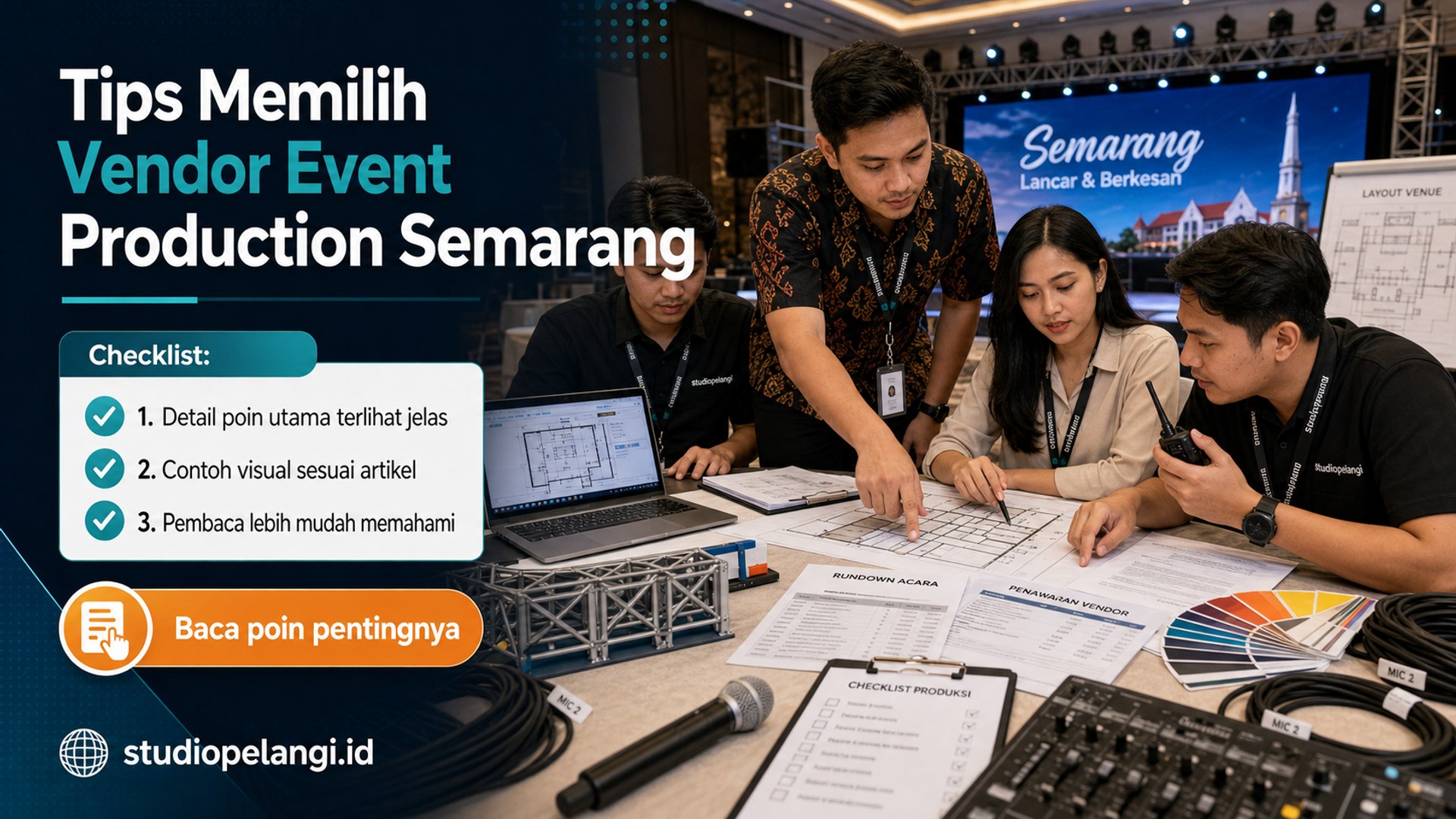 Ilustrasi jasa live streaming semarang - Tips Memilih Vendor Event Production Semarang