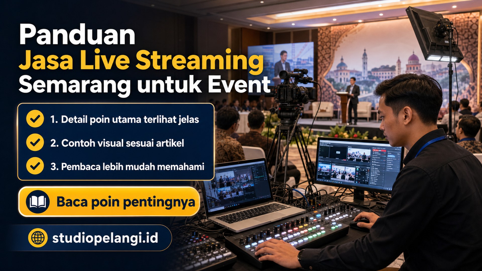 Ilustrasi Panduan Jasa Live Streaming Semarang untuk Event