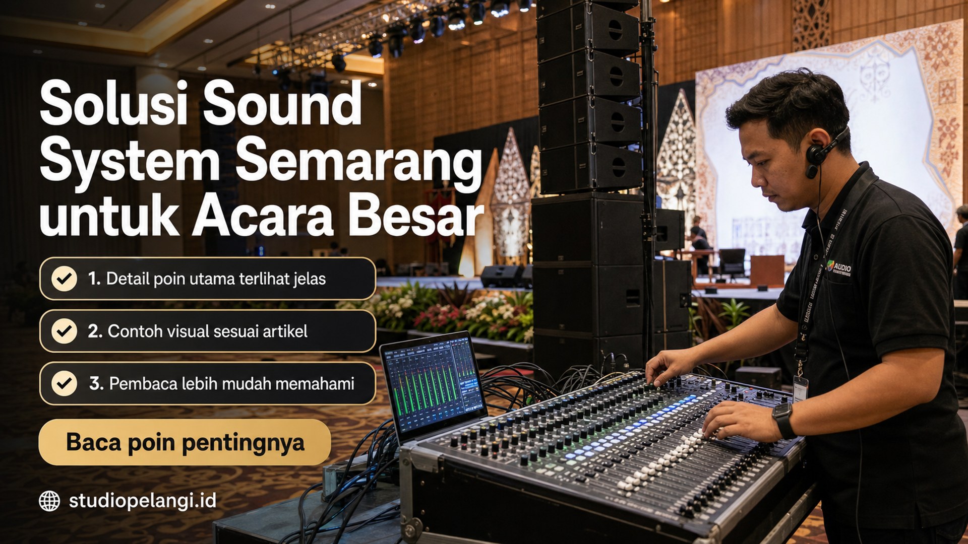 Ilustrasi jasa live streaming semarang - Solusi Sound System Semarang untuk Acara Besar