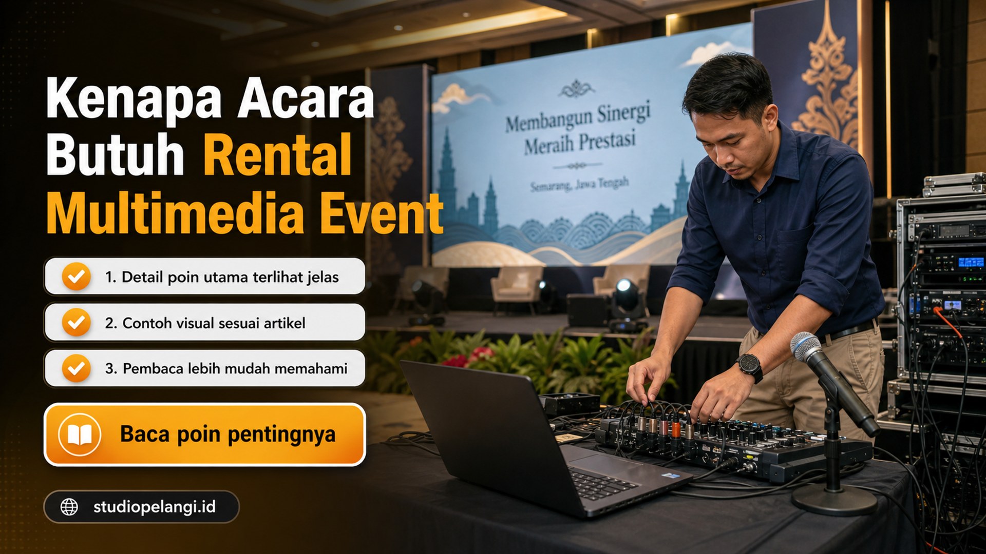 Ilustrasi jasa live streaming semarang - Kenapa Acara Butuh Rental Multimedia Event