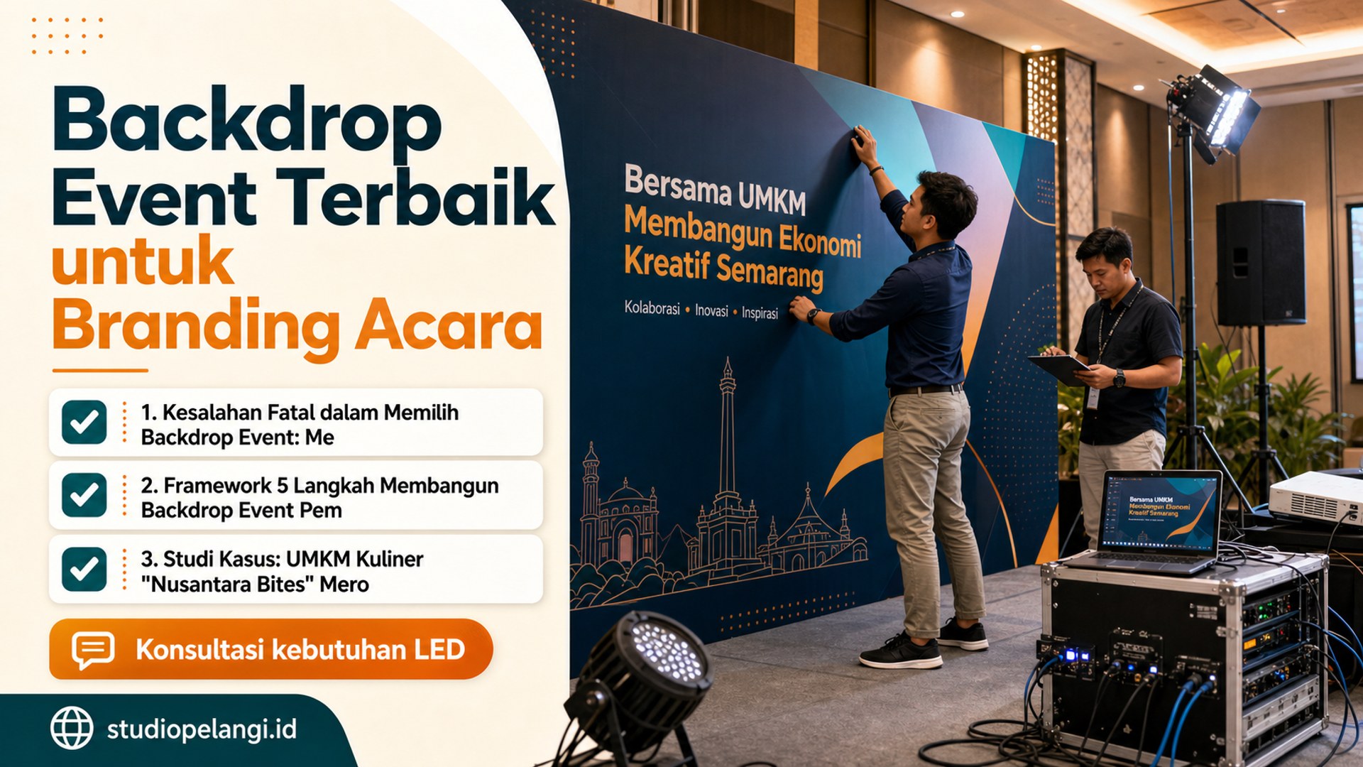 jasa live streaming semarang - Backdrop Event Terbaik untuk Branding Acara