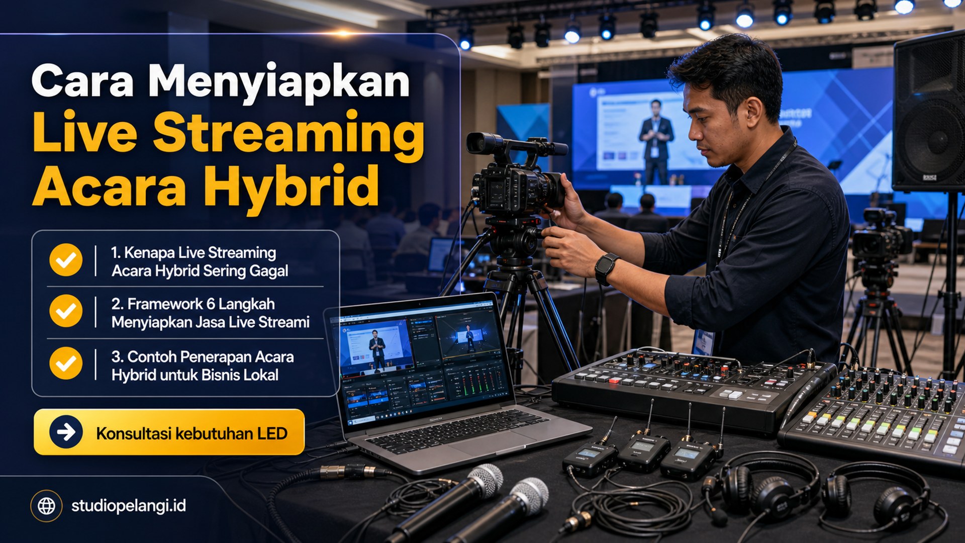 jasa live streaming semarang - Cara Menyiapkan Live Streaming Acara Hybrid