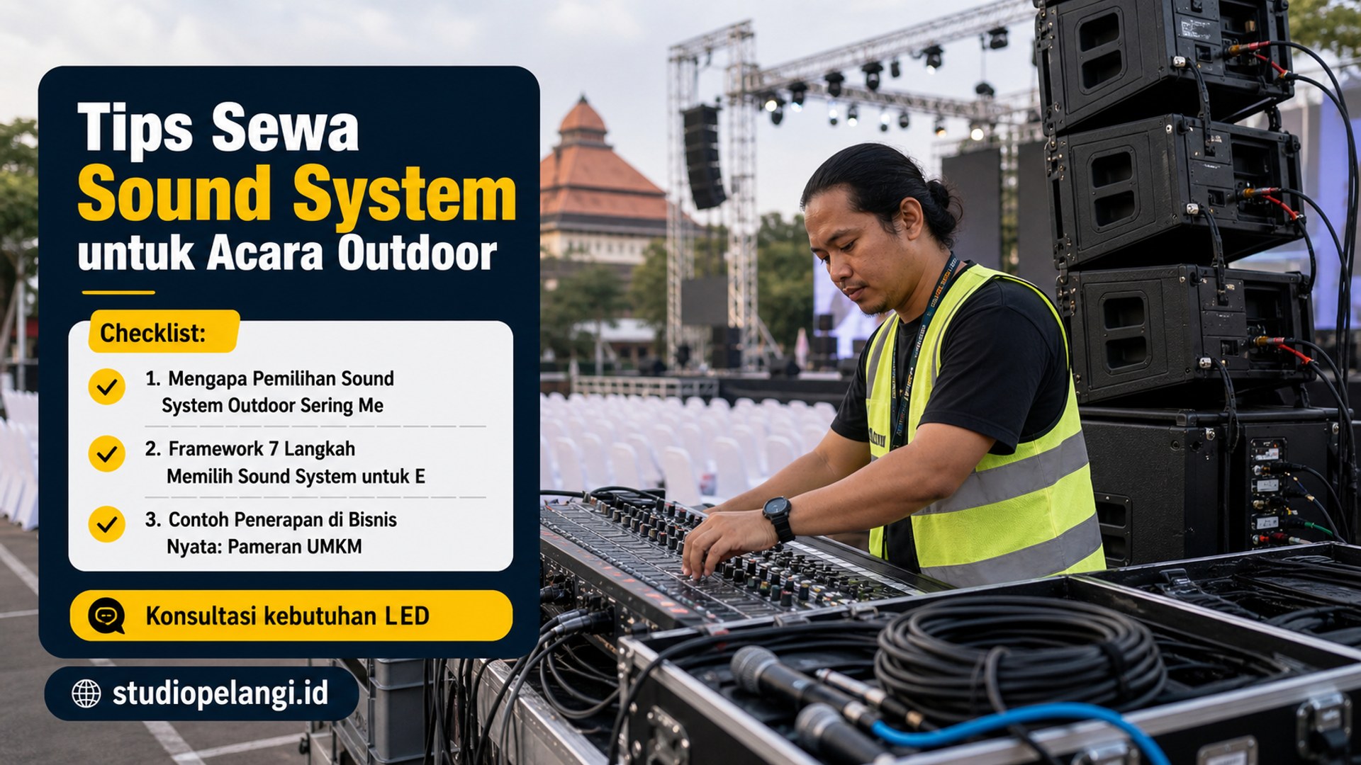 jasa live streaming semarang - Tips Sewa Sound System untuk Acara Outdoor