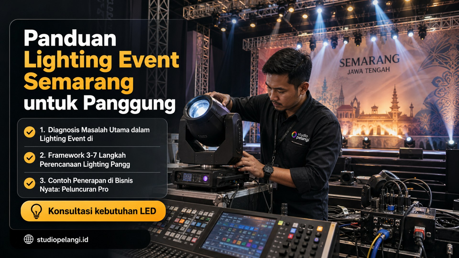 jasa live streaming semarang - Panduan Lighting Event Semarang untuk Panggung