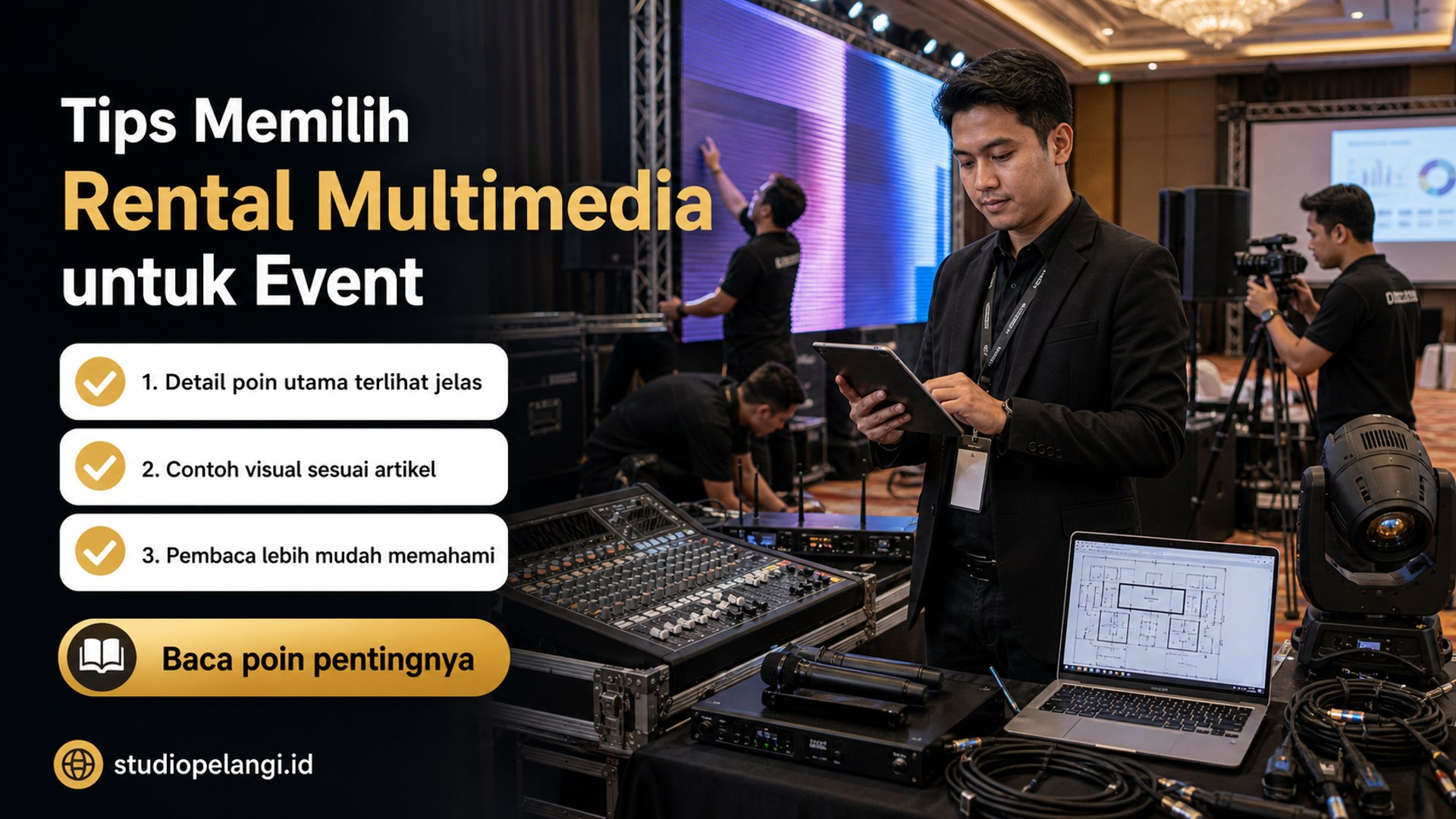 Ilustrasi jasa live streaming semarang - Tips Memilih Rental Multimedia untuk Event