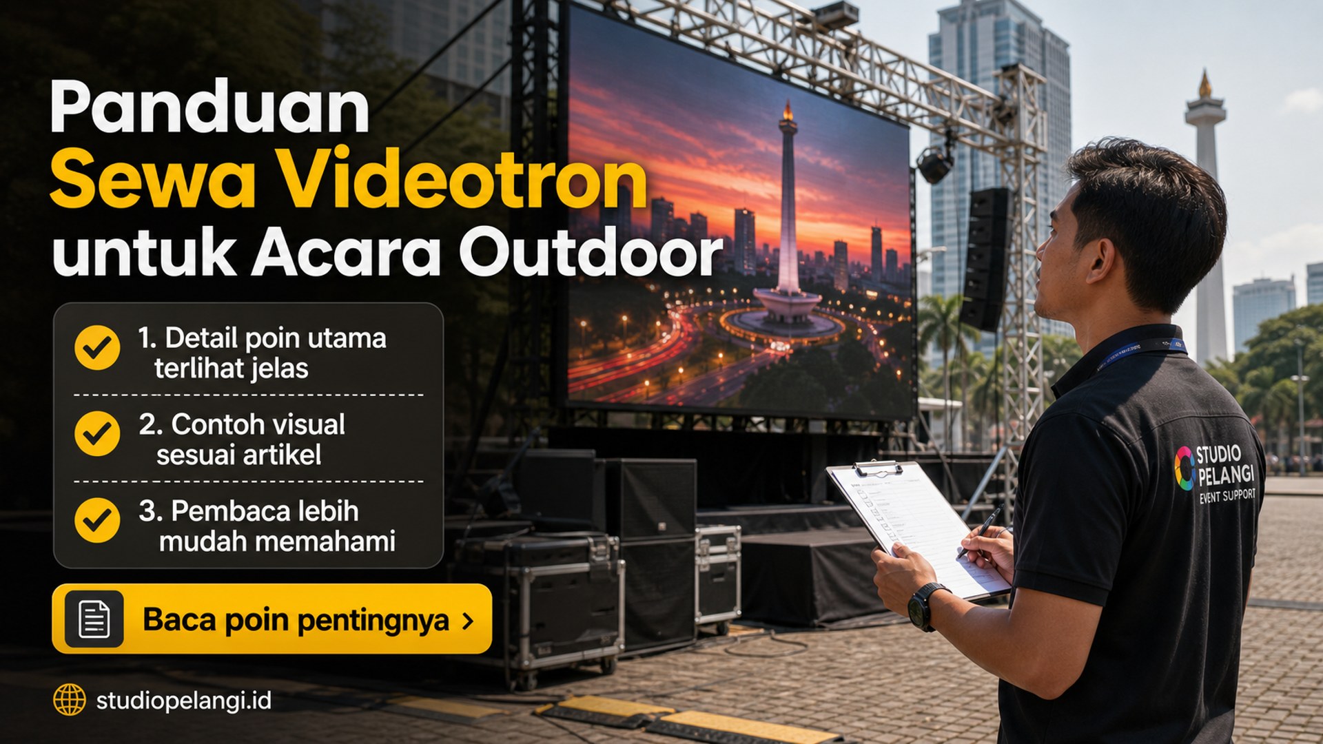 Ilustrasi jasa live streaming semarang - Panduan Sewa Videotron untuk Acara Outdoor