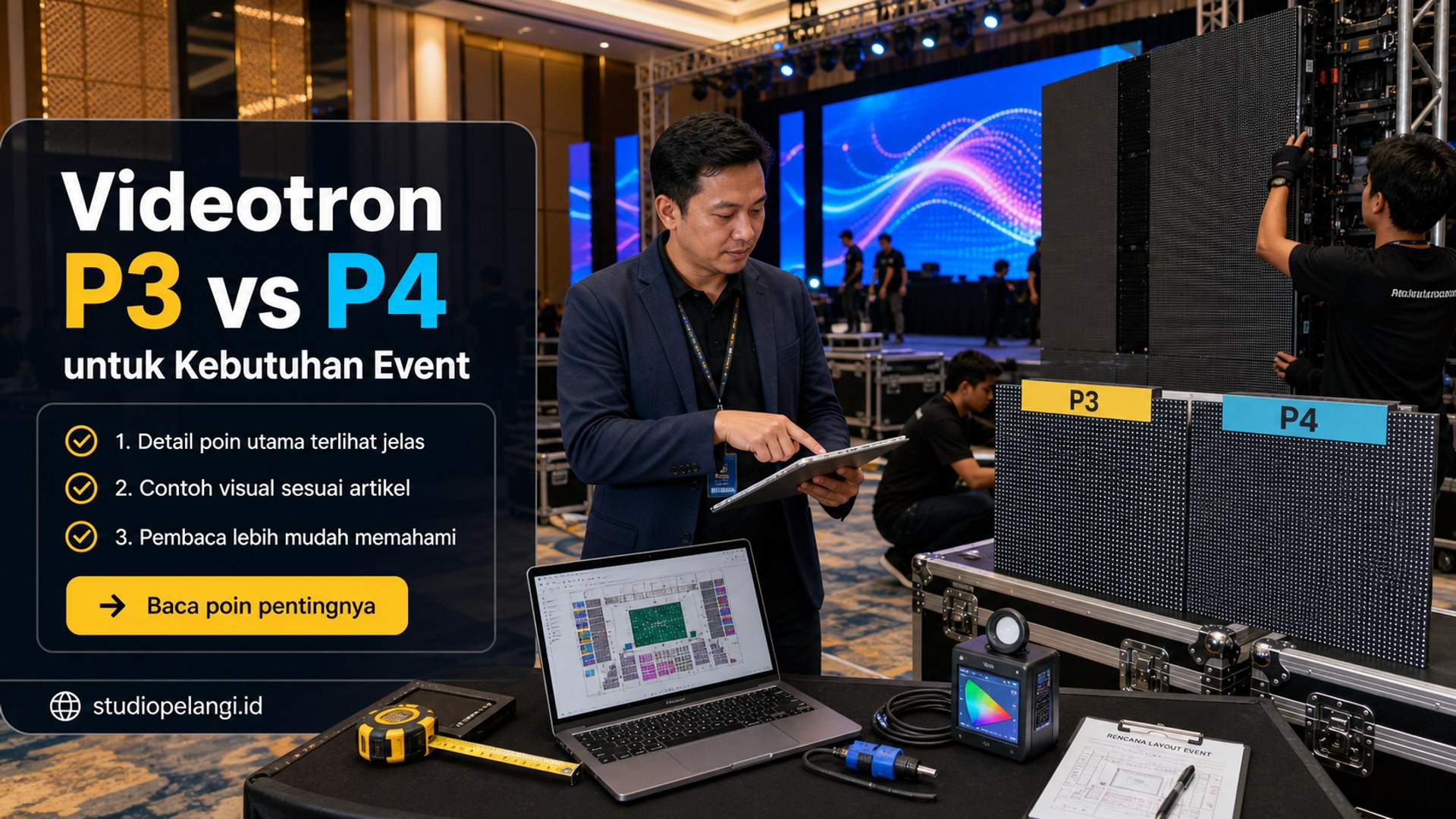 Ilustrasi jasa live streaming semarang - Videotron P3 vs P4 untuk Kebutuhan Event