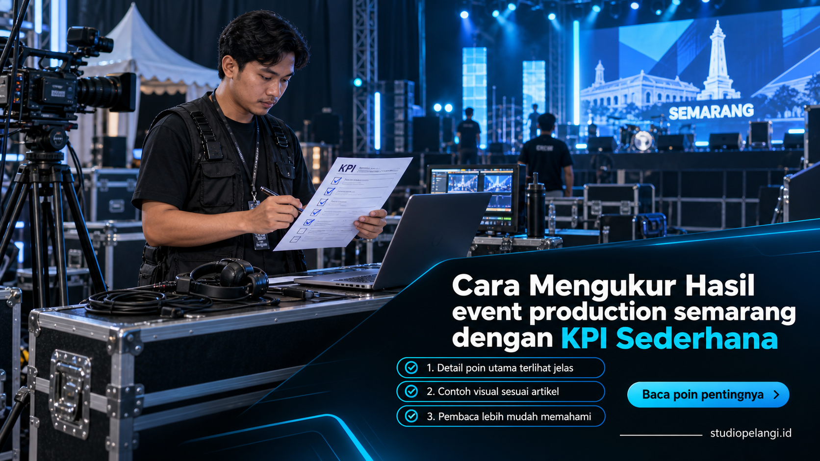 Ilustrasi jasa live streaming semarang - Cara Mengukur Hasil event production semarang dengan KPI Sederhana