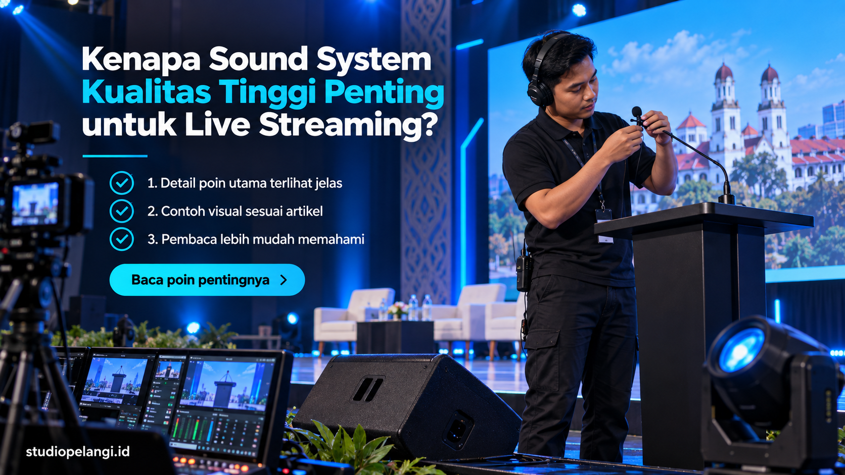 Ilustrasi jasa live streaming semarang - Kenapa Sound System Kualitas Tinggi Penting untuk Live Streaming?