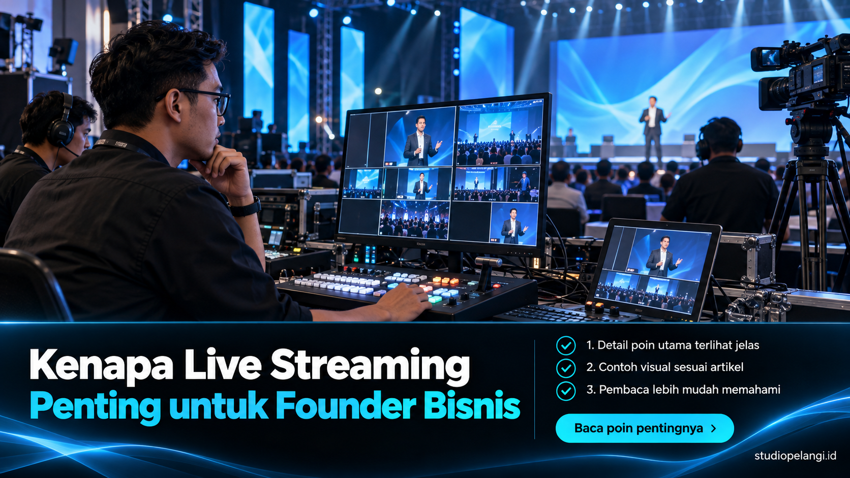 Ilustrasi jasa live streaming semarang - Kenapa Live Streaming Penting untuk Founder Bisnis