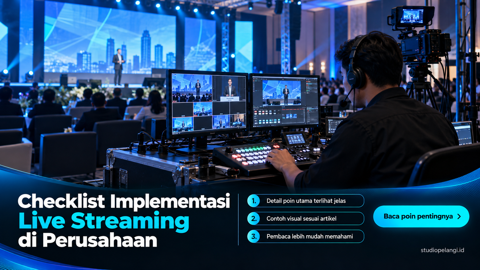Ilustrasi jasa live streaming semarang - Checklist Implementasi Live Streaming di Perusahaan