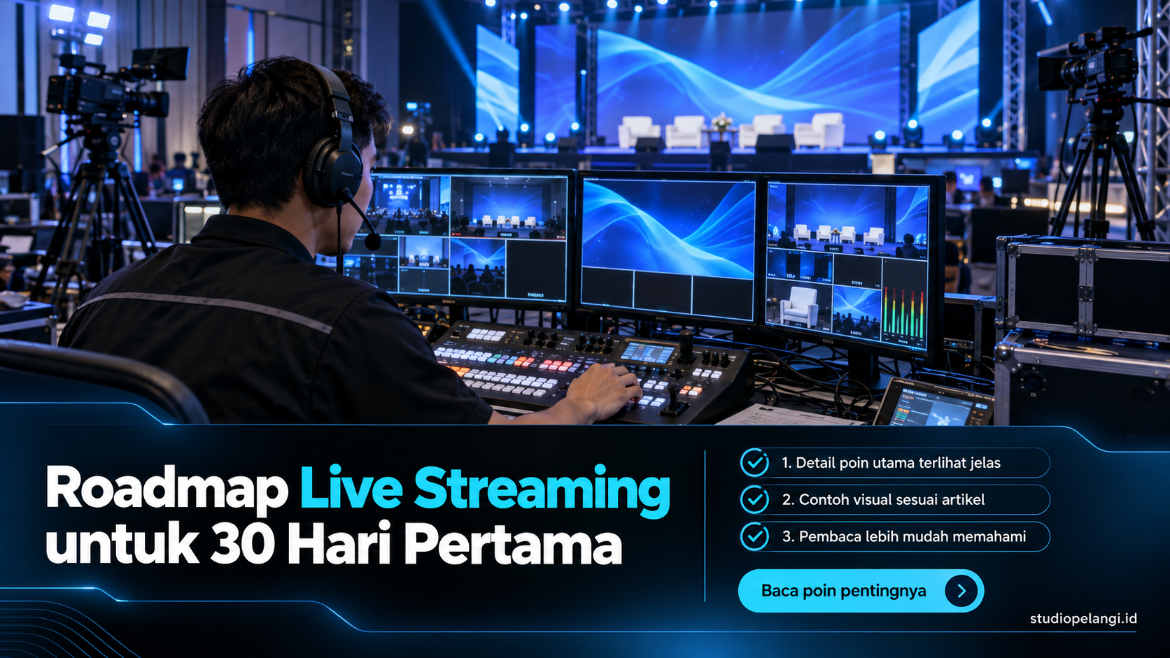 Ilustrasi jasa live streaming semarang - Roadmap Live Streaming untuk 30 Hari Pertama