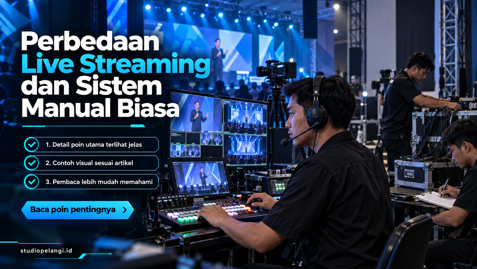 Ilustrasi jasa live streaming semarang - Perbedaan Live Streaming dan Sistem Manual Biasa