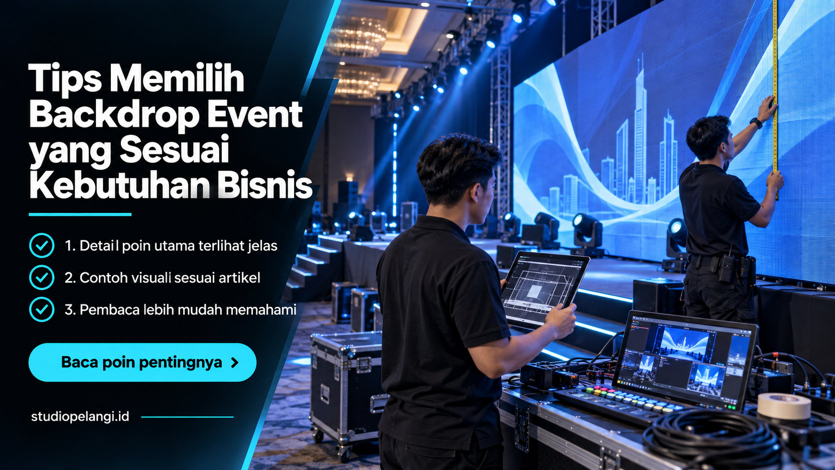 Ilustrasi jasa live streaming semarang - Tips Memilih Backdrop Event yang Sesuai Kebutuhan Bisnis