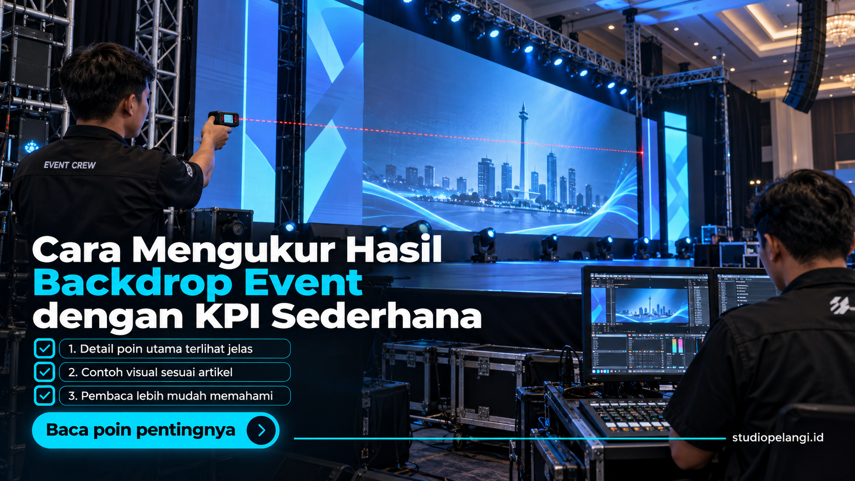 Ilustrasi jasa live streaming semarang - Cara Mengukur Hasil Backdrop Event dengan KPI Sederhana