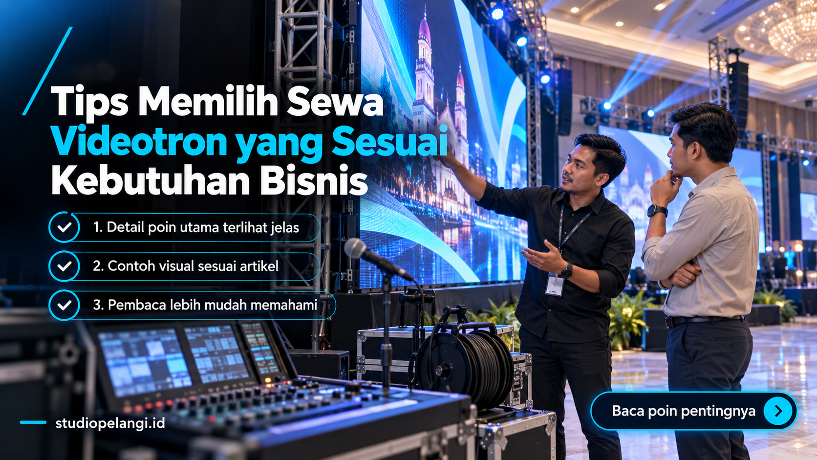 Ilustrasi jasa live streaming semarang - Tips Memilih Sewa Videotron yang Sesuai Kebutuhan Bisnis