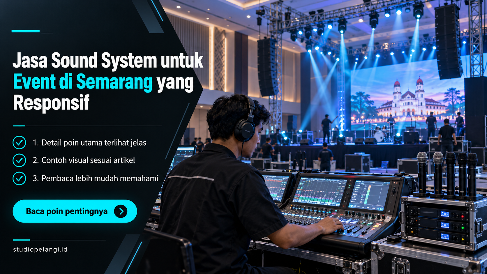 Ilustrasi jasa live streaming semarang - Jasa Sound System untuk Event di Semarang yang Responsif