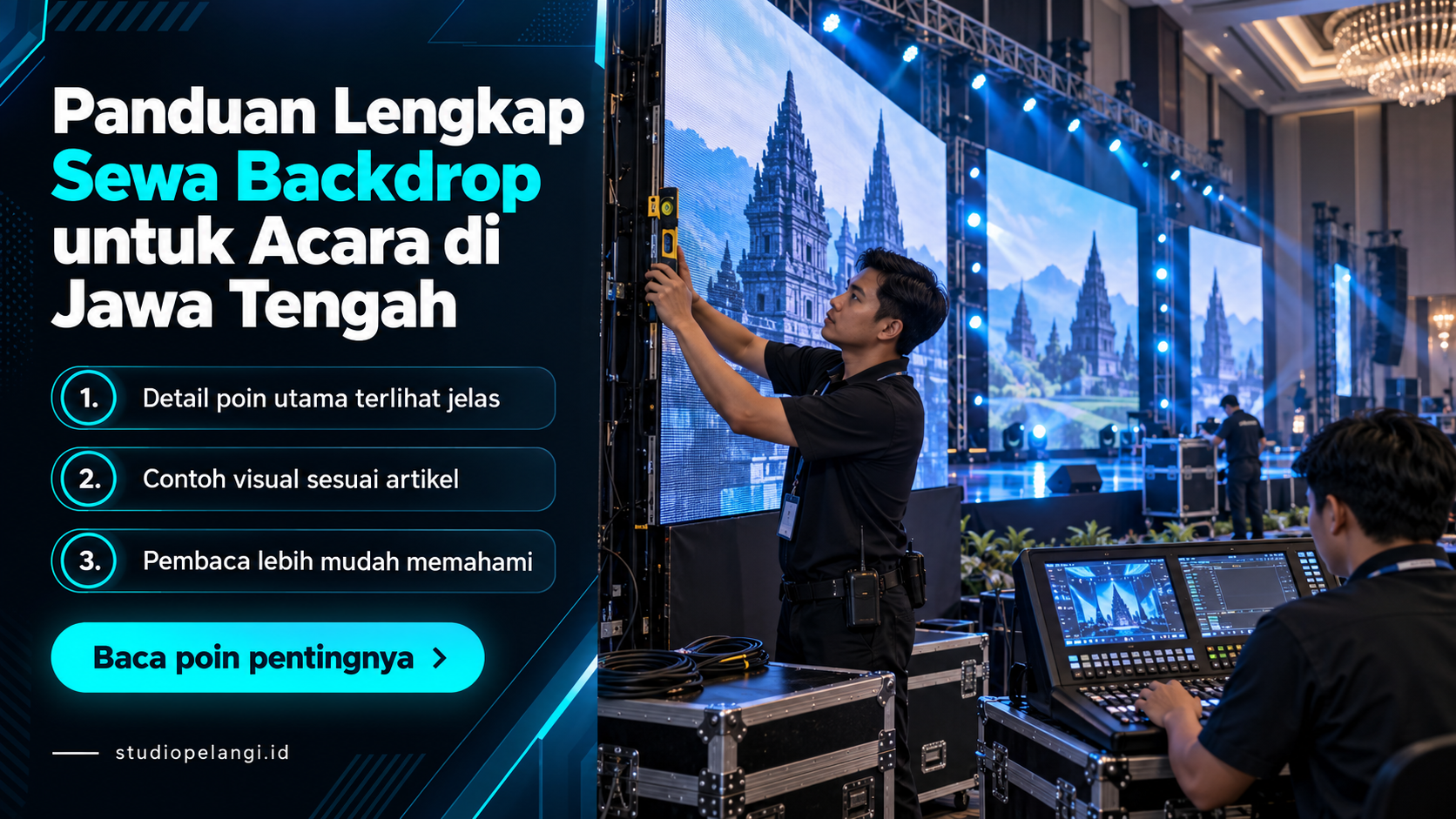 Ilustrasi jasa live streaming semarang - Panduan Lengkap Sewa Backdrop untuk Acara di Jawa Tengah