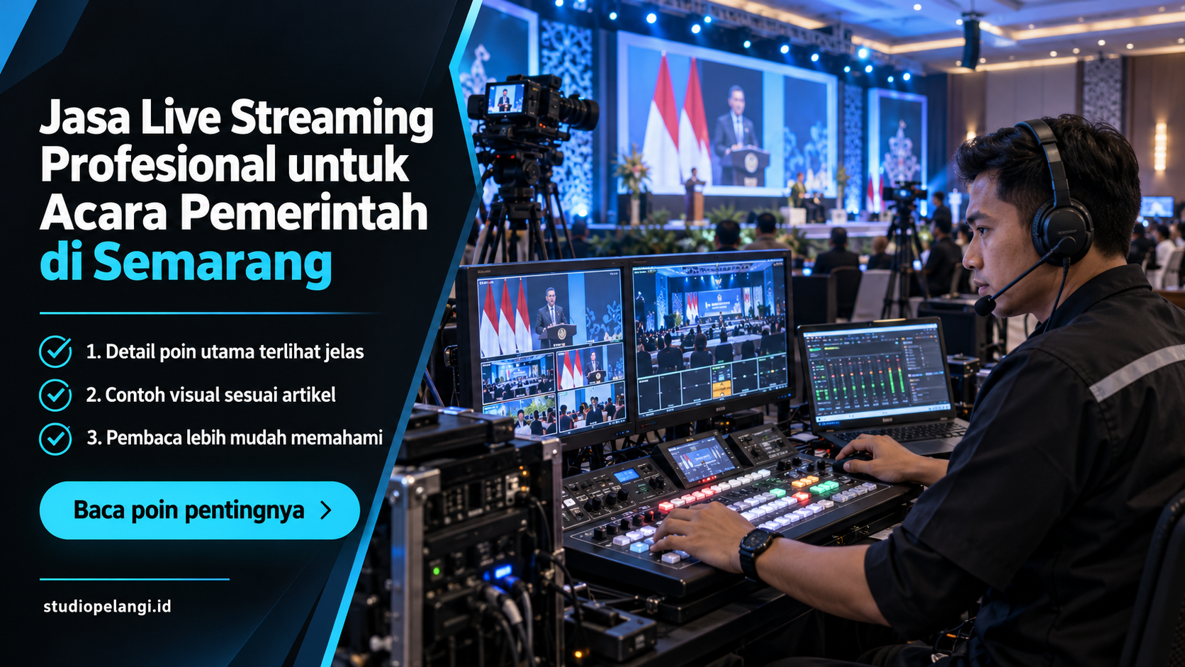 Ilustrasi jasa live streaming semarang - Jasa Live Streaming Profesional untuk Acara Pemerintah di Semarang