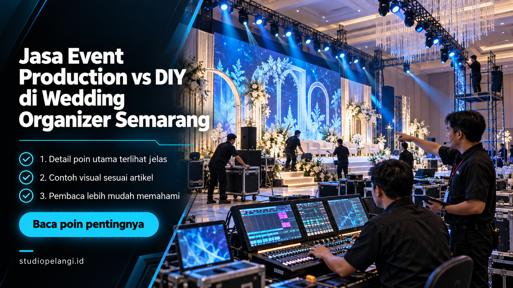 Ilustrasi jasa live streaming semarang - Jasa Event Production vs DIY di Wedding Organizer Semarang